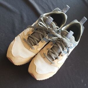 Stylish Beige and Gray Sneakers